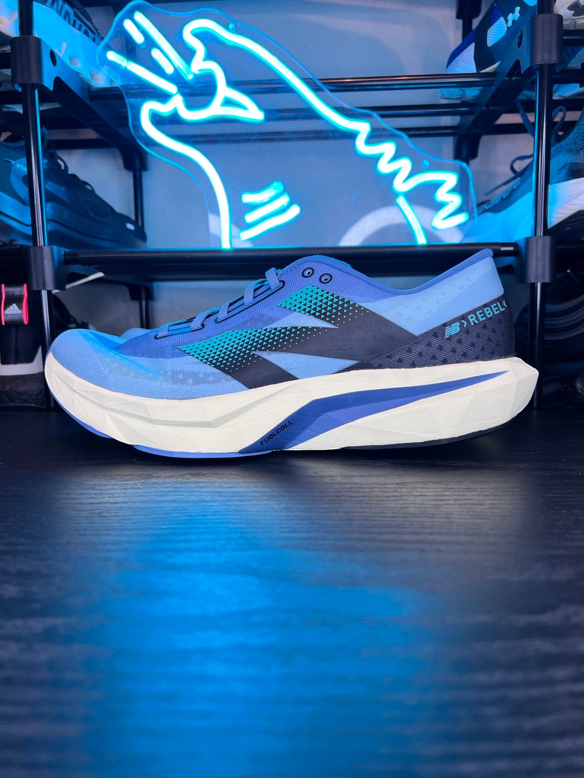 New Balance FuelCell Rebel V4 Men's Running Gym Training Shoes Blue - Size 12.5