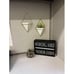 New Set of 2 Trigg Hanging Planter Vase for Wall Decor - (White/Brass)