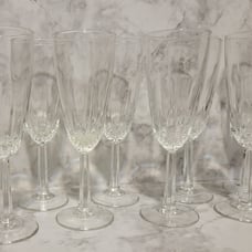 Crystal D'Arques Diamant Wine Glasses Set Of 8