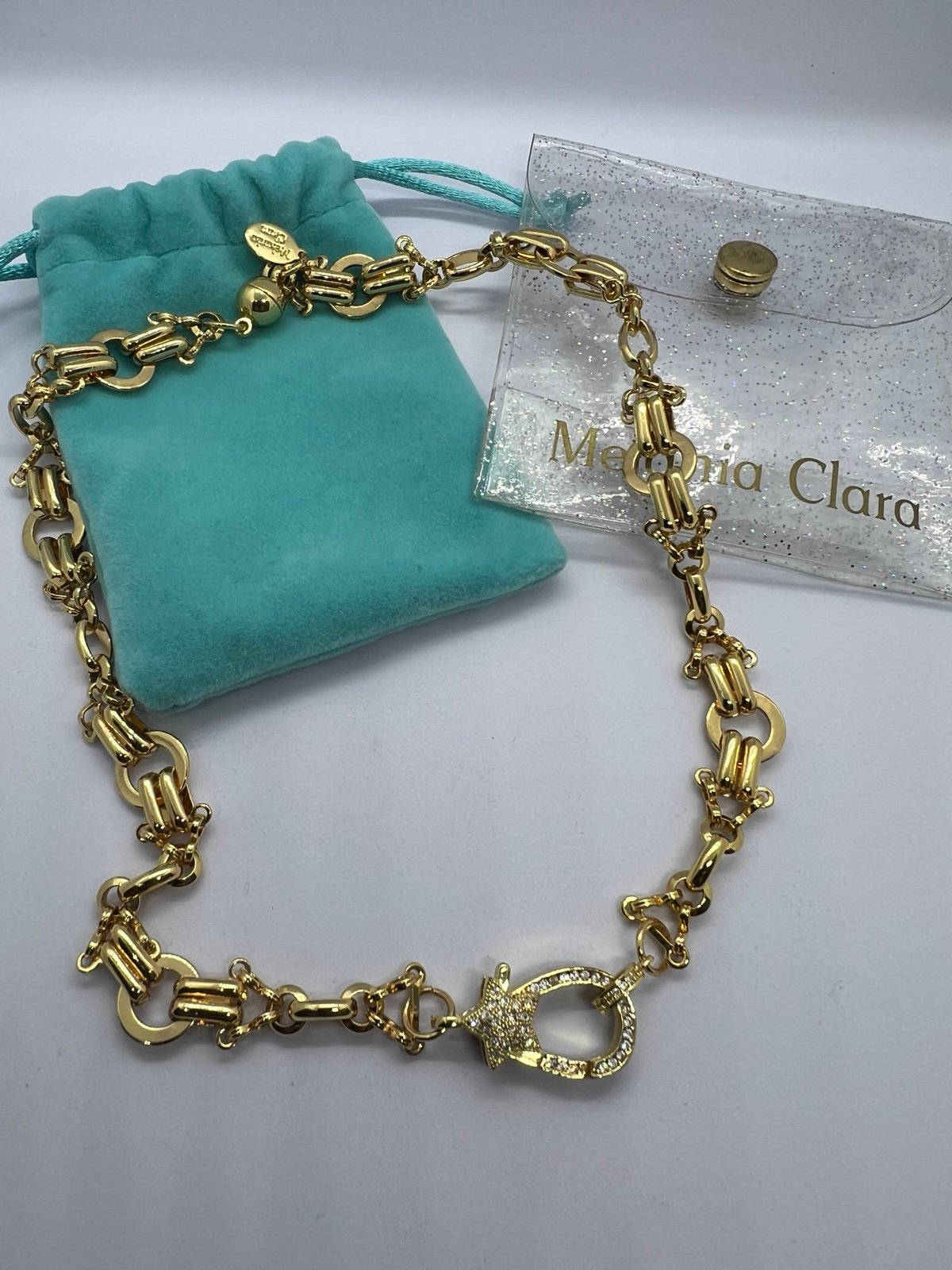 18k Gold plated necklace with Cz