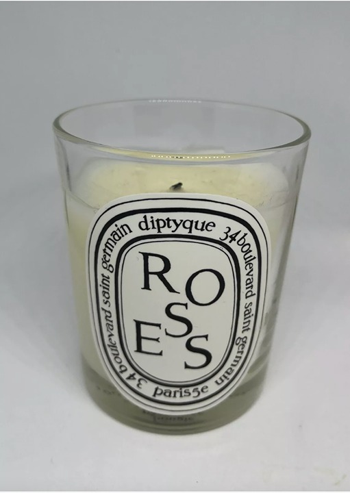 Diptyque Roses Scented Candle 6.5oz Used No Box