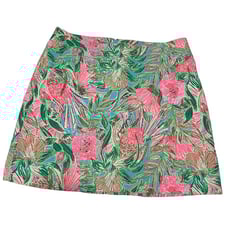 Lilly Pulitzer Jonas Skort Blue Horizon Coming In Hot Sz 14 Zipper