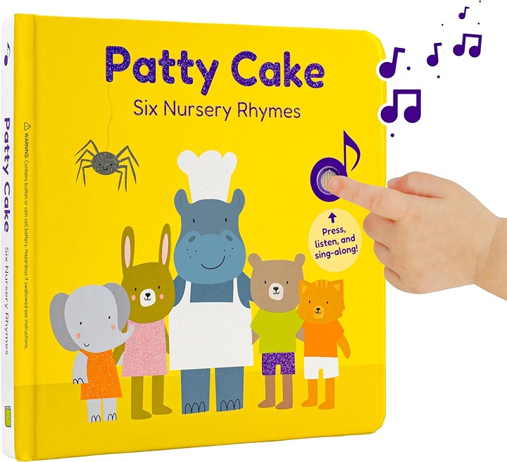 Cali's Books Patty Cake Nursery Rhyme Interactive Books for 1 year old - Perfect