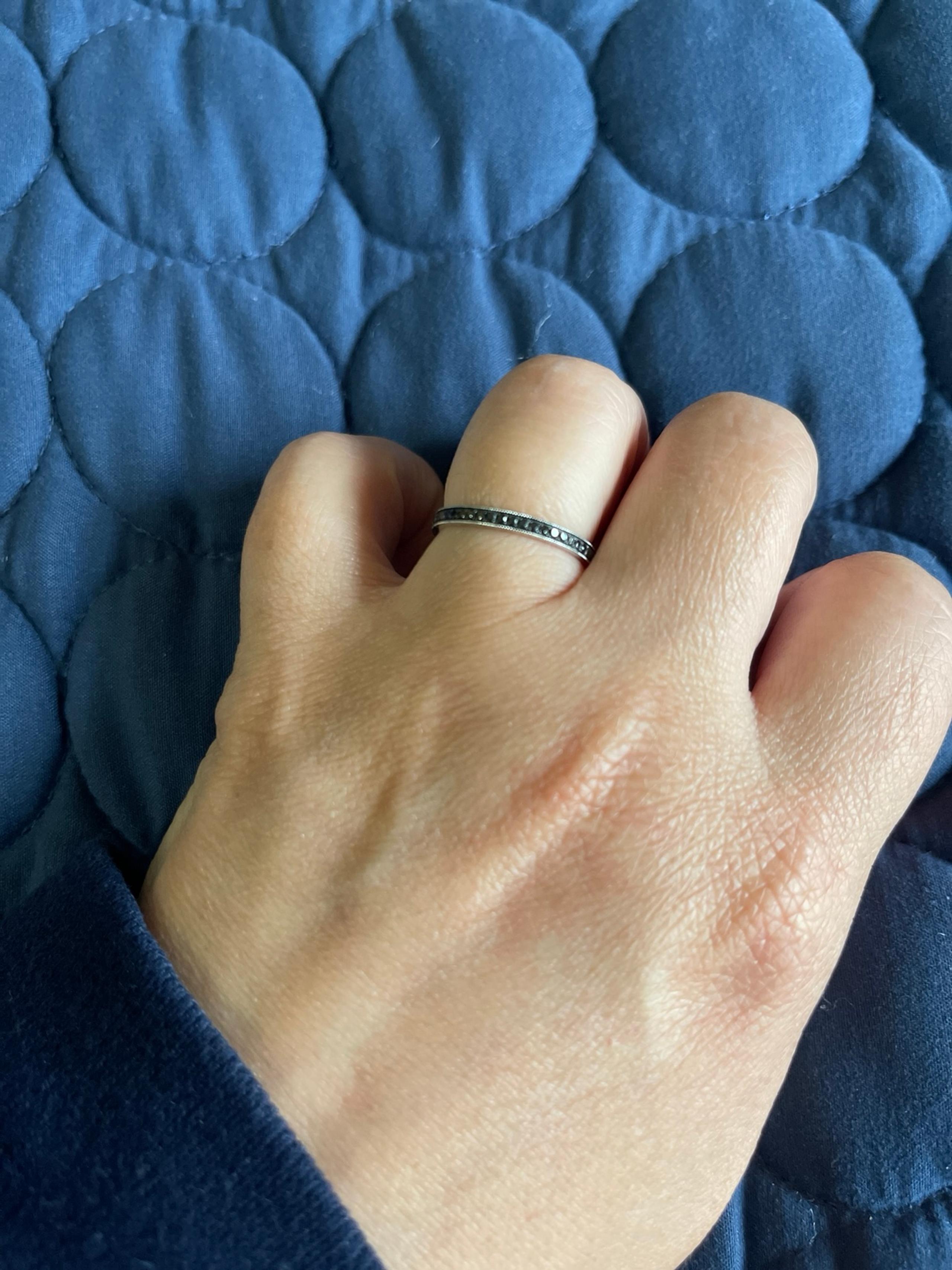 LeVian Black Diamond Eternity Ring