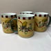 Lenox Winter Greetings Everyday Coffee Mug Goldfinch Set of 4