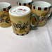 Lenox Winter Greetings Everyday Coffee Mug Goldfinch Set of 4