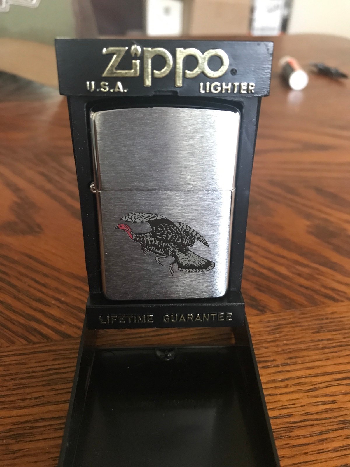 Vintage 1993 zippo flying turkey Lighter