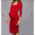 Isabella Oliver Square Neck Maternity Dress Red size 3