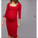 Isabella Oliver Square Neck Maternity Dress Red size 3