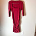Isabella Oliver Square Neck Maternity Dress Red size 3