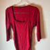 Isabella Oliver Square Neck Maternity Dress Red size 3