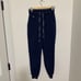 FIGS Zamora Jogger Scrub Pants True Navy Elastic Waist Size XS Petite Women's