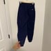 FIGS Zamora Jogger Scrub Pants True Navy Elastic Waist Size XS Petite Women's