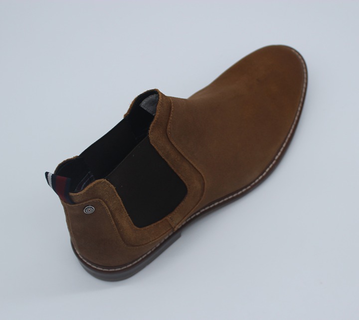 BEN SHERMAN BRENT TAN LEATHER CHELSEA BOOT US 10.5M/ EU43.5/UK 9.5