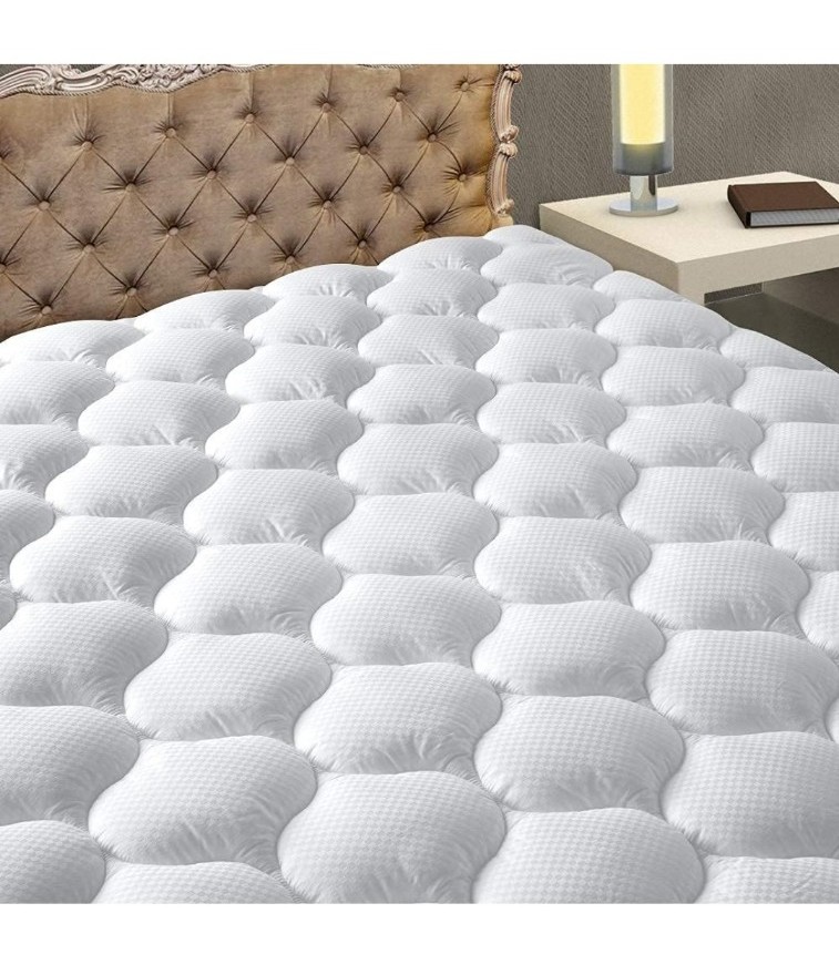 Bedding Quilted Fitted Queen Mattress PadMattress Topper Mattress Protector