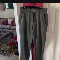 Men smash wool blend pants