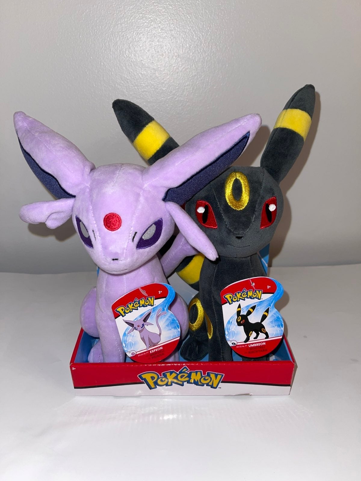 Pokemon TCG Espeon Umbreon 9-Inch Plush RARE 2-Pack EXCLUSIVE! SAME DAY SHIP