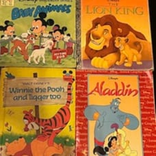 Disney Books ; Baby Animals, The Lion King, Aladdin, &Winnie the Pooh &Tigger To
