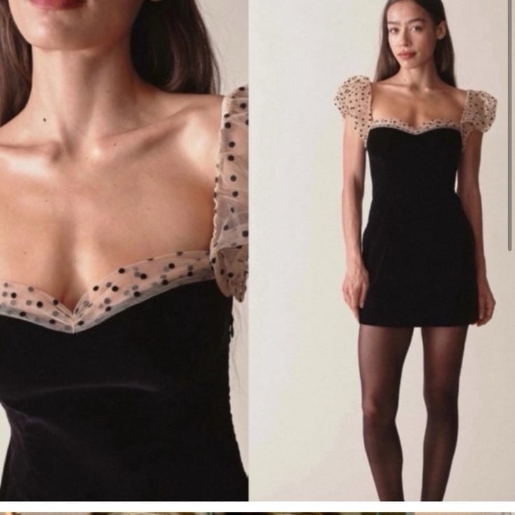 DENITA DRESS -- BLACK