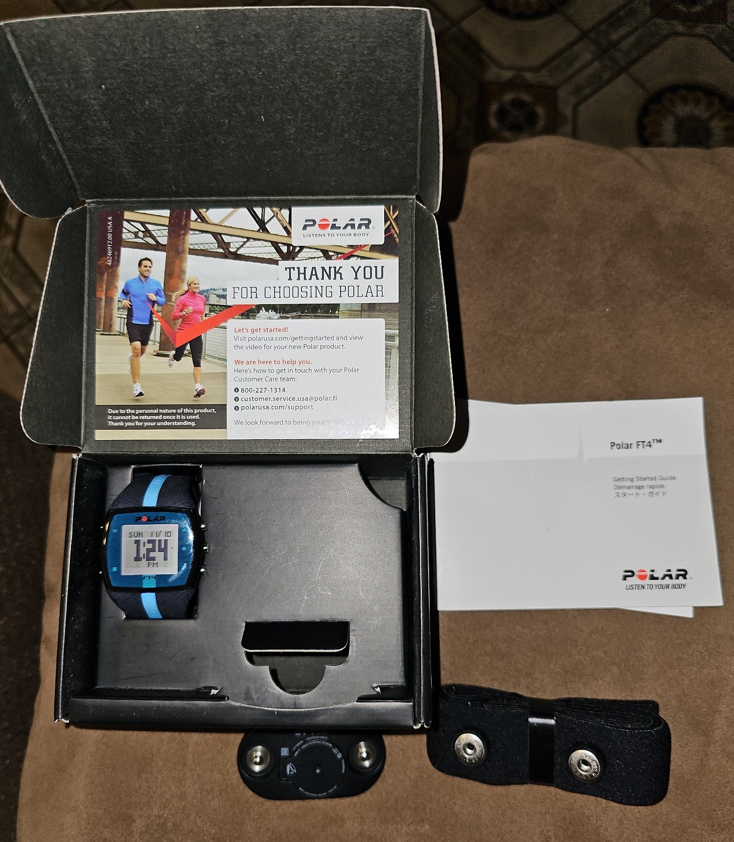 Polar FT4M Fitness Watch w/ Chest Strap