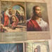 Vintage religious Christian funeral sacred art calendar lot of 10