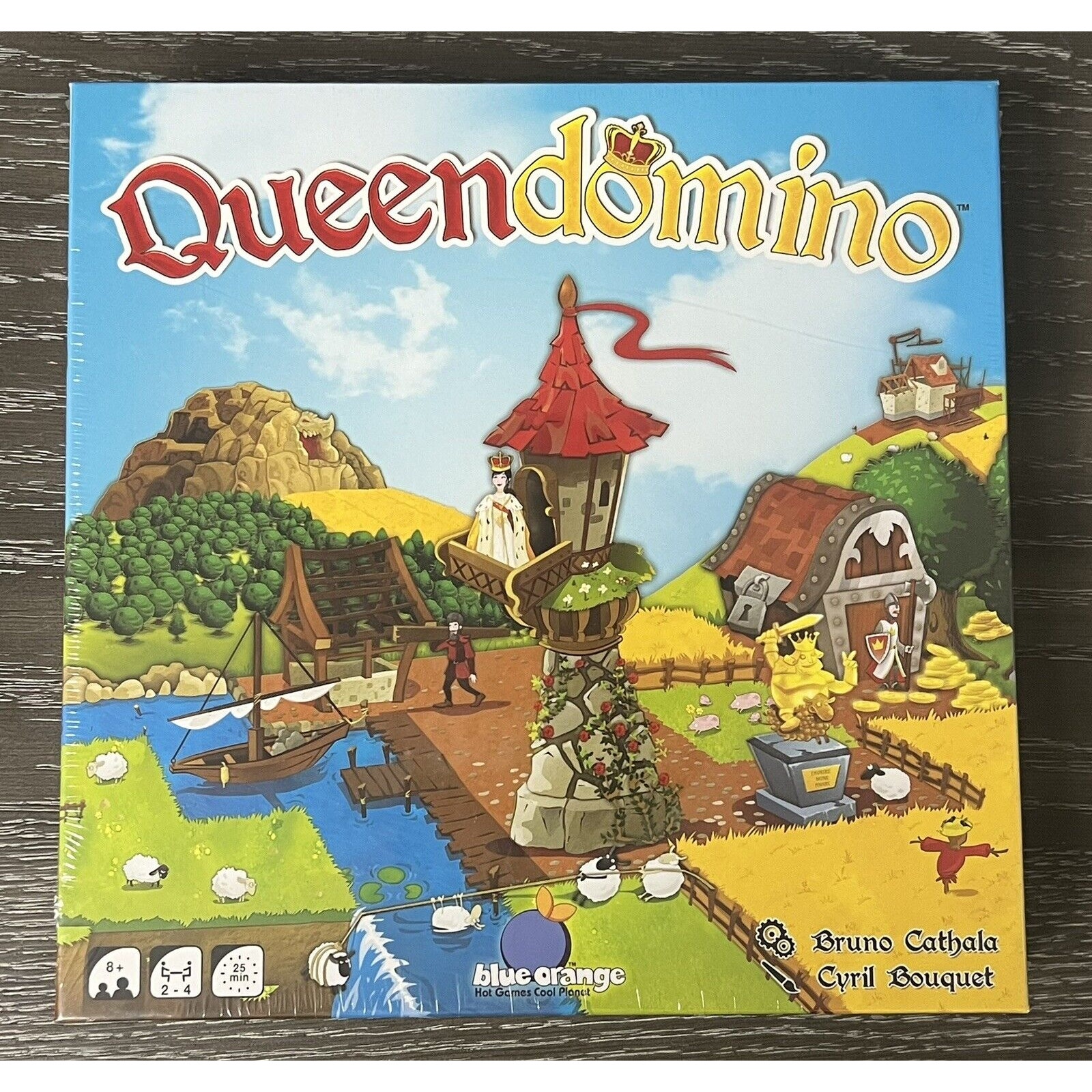 Queen Domino Board Game by Bruno Cathala 2017 Blue Orange, New and Sealed