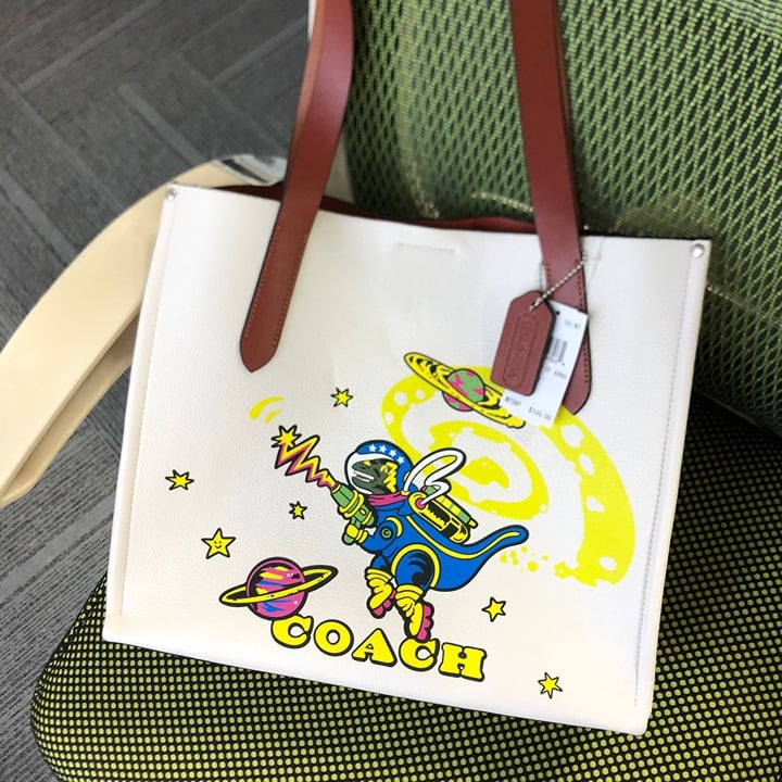 coach Cosmic Coach Relay Tote 34 With Rexy