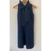 Tuckernuck Blythe Ruffle Neck Tie Back Dress in Navy Size Small Gently Used