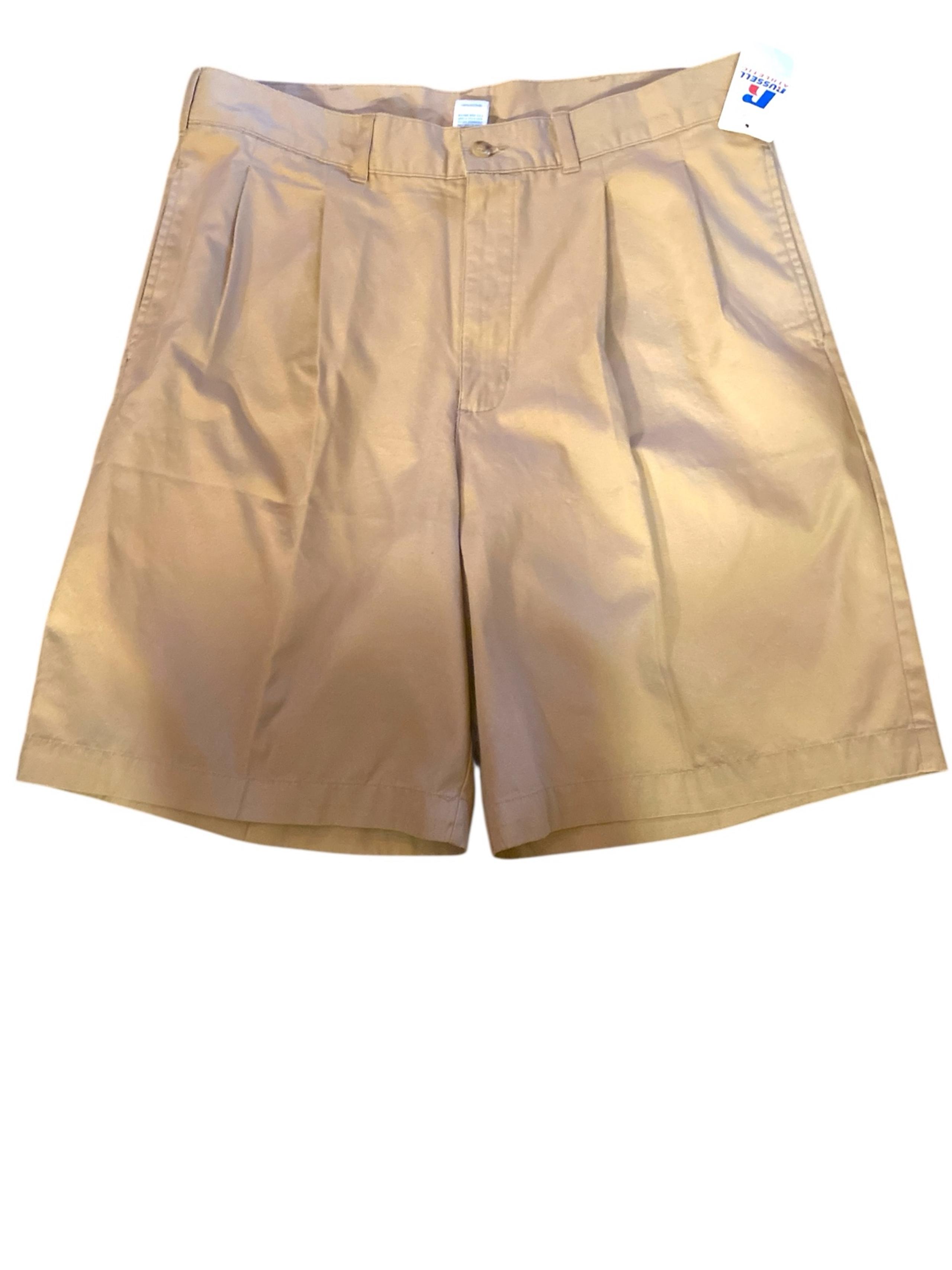 NWT Men's Russell Athletic Casual Wrinkle Resistant Moisture Wicking Shorts