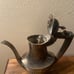 Tiffany & CO. silver plated tea pot with wooden handle