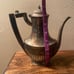 Tiffany & CO. silver plated tea pot with wooden handle