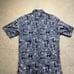 Vintage Kalaheo Hawaian Aloha Palm Tree Shirt Men’s Size Medium Smoke Gray