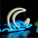 Neon Moon Ocean Wave Paradise Bedroom Outdoor Indoor Japanese Anime Wall Decor