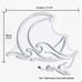 Neon Moon Ocean Wave Paradise Bedroom Outdoor Indoor Japanese Anime Wall Decor