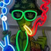 Alien Marijuana Leaf Neon Signs Cannabis Weed LED Neon Lights