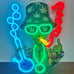 Alien Marijuana Leaf Neon Signs Cannabis Weed LED Neon Lights