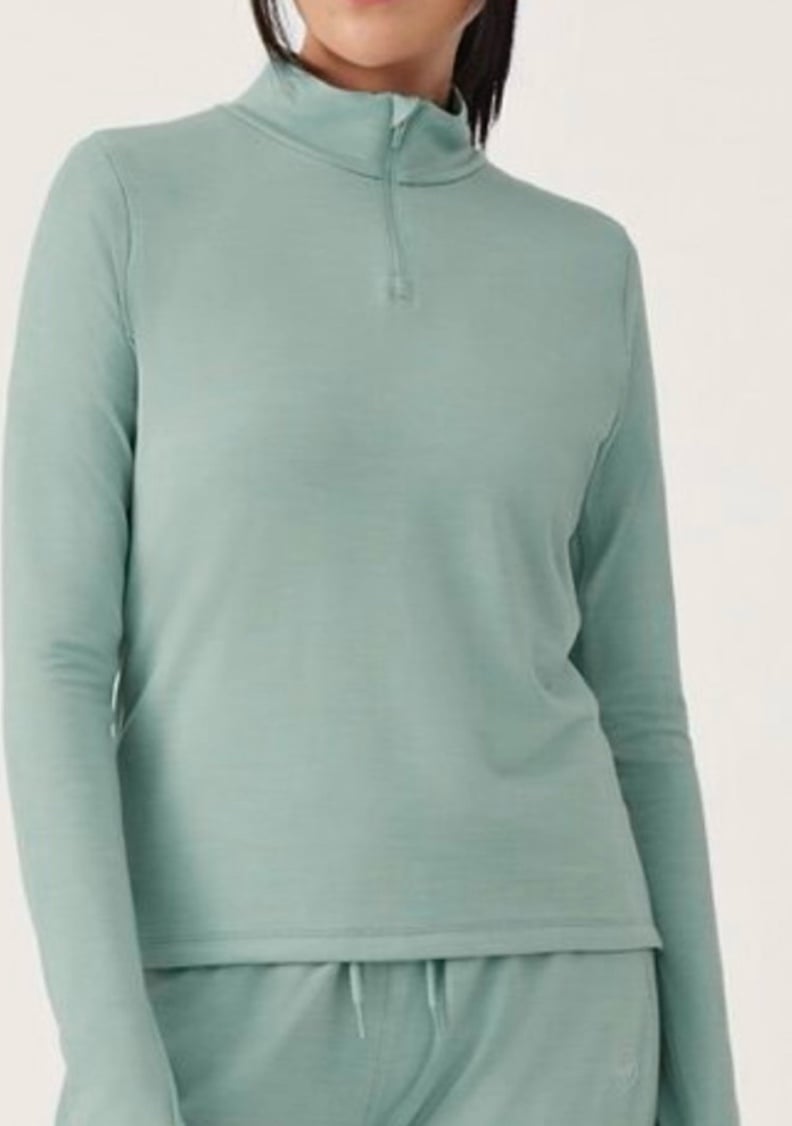 Allbirds natural run mid layer quarter zip