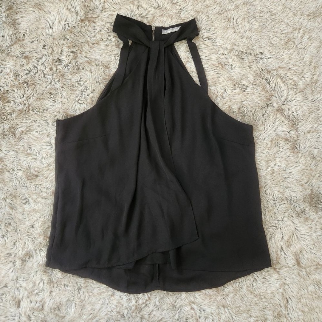 Daniel Rainn Stitch Fix Strappy Halter Top Black