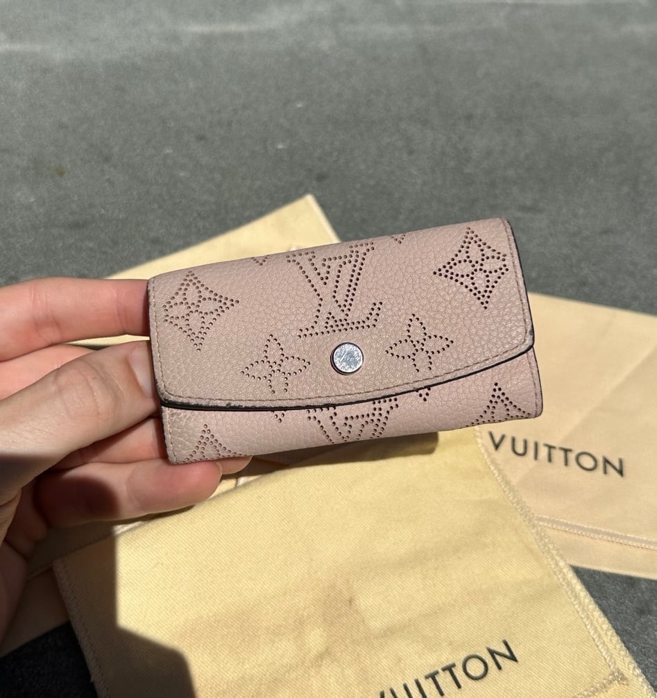 Louis Vuitton Pink Mahina Key Holder