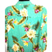 Two Palms Mens VINTAGE Sea Green Floral Made in Hawaii Hawaiian shirt Size XL
