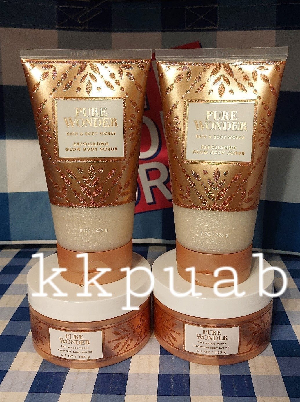 Bath and Body Works Pure Wonder Scrub + Body Butter x 4