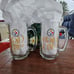 Vintage Pittsburgh Steelers 50 Seasons Gold Cup Beer Mugs