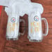 Vintage Pittsburgh Steelers 50 Seasons Gold Cup Beer Mugs