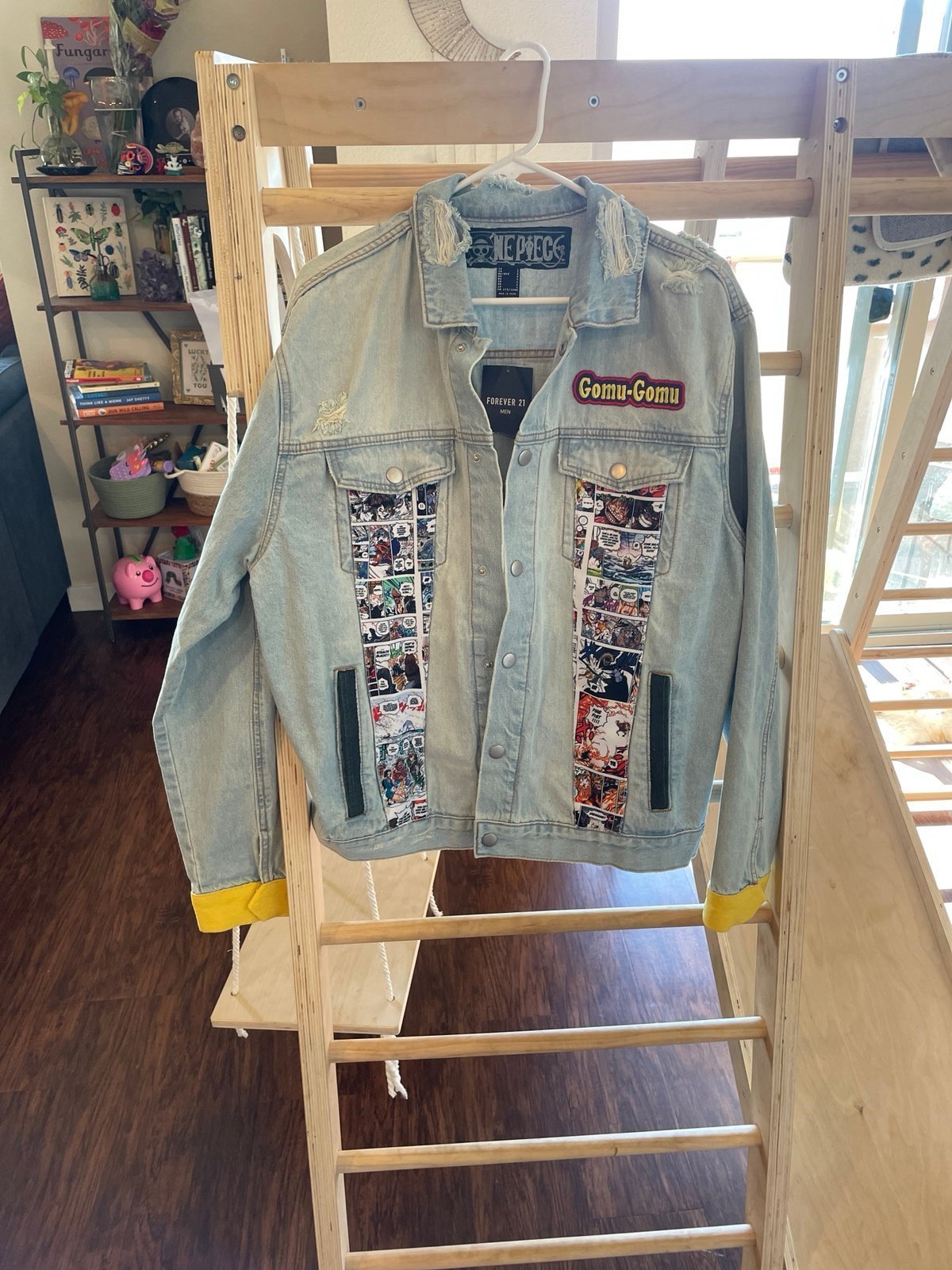 One Piece anime Hand Sewn Devil Fruit Jean / Denim Jacket