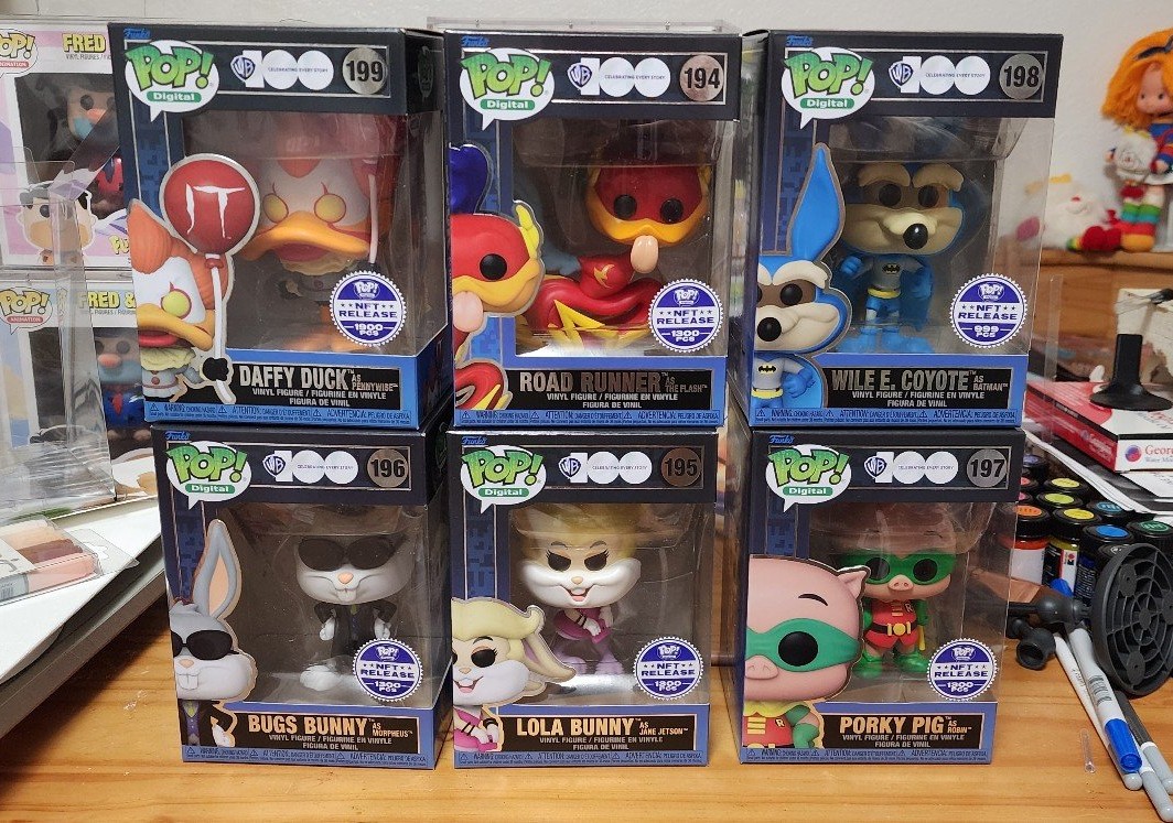 Funko NFT Looney Tunes x WB 100 pop Digital full set MINT