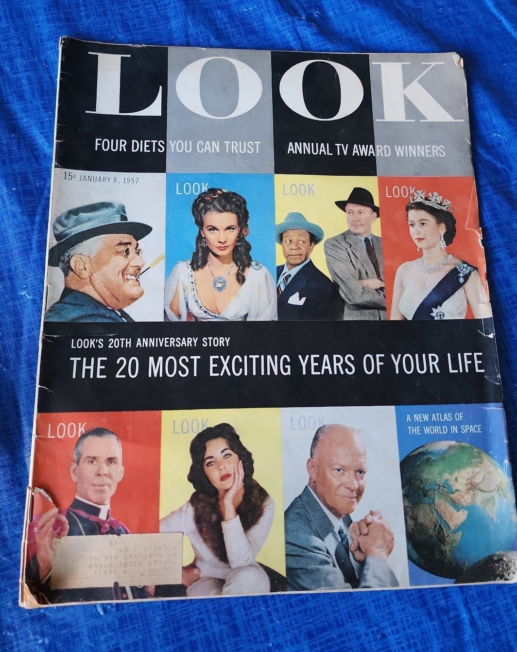 Queen Elizabeth Excerpt, Article Vintage Jan. 8, 1957 Look Magazine