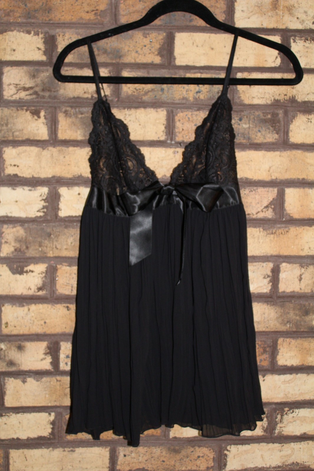 Victoria's Secret black lace lingerie top