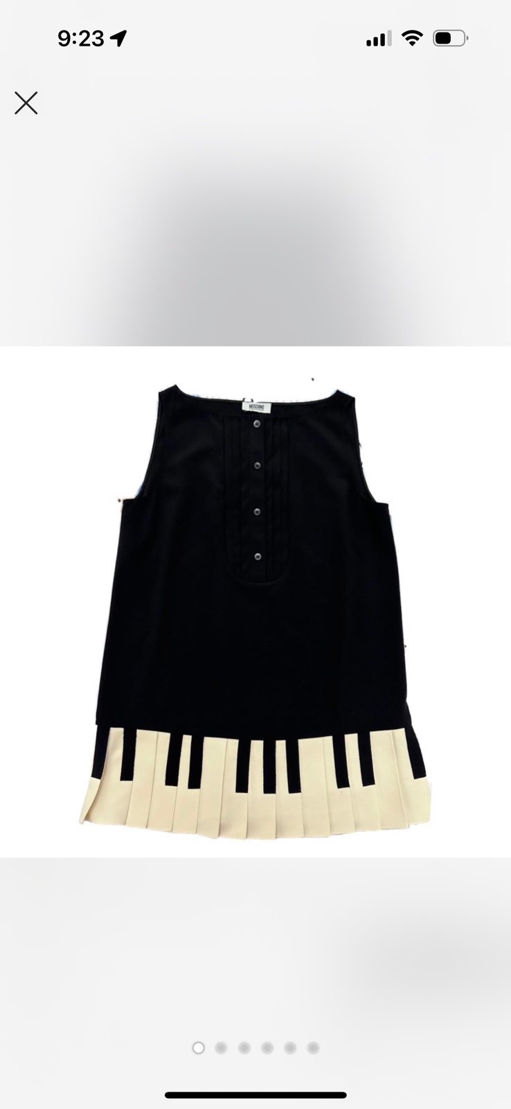 ISO Moschino Piano Dress or tunic top