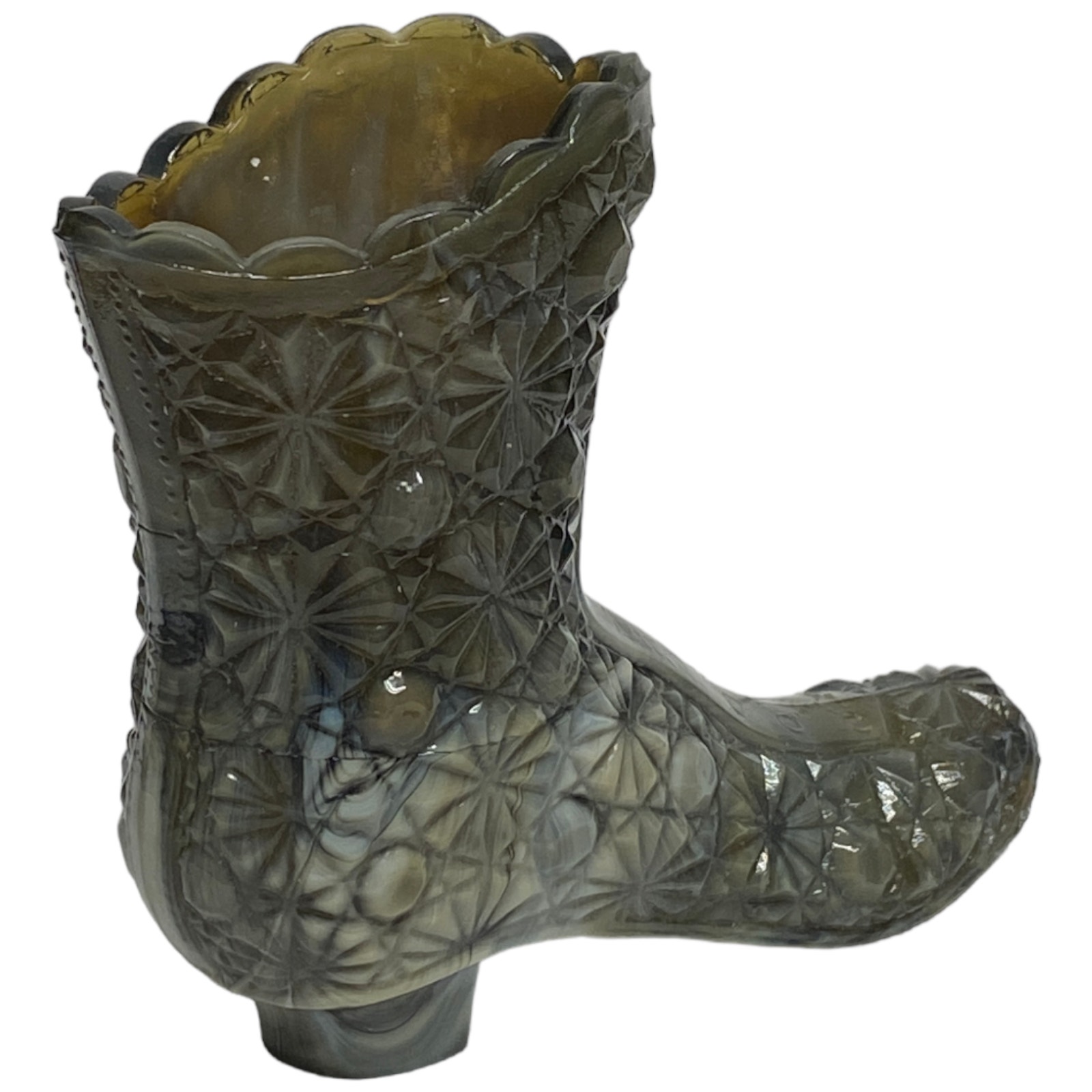 Boyd Glass Daisy Button High Top Boot Shoe 2000 Toffee Swril