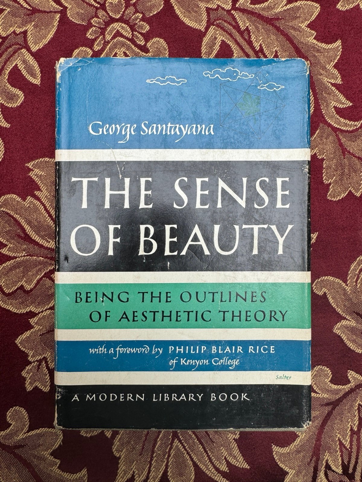 The SENSE Of BEAUTY. Being The Outlines of Aesthetic Theory (1955) Hardcover
